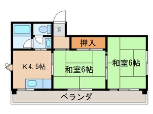 レジデンス川中の物件間取画像